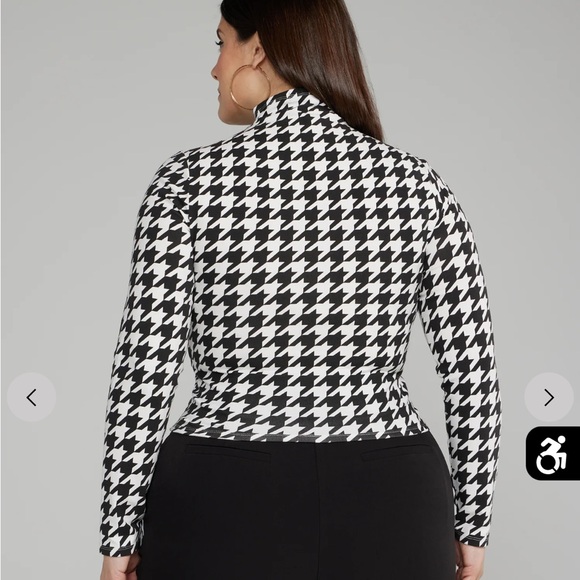 Houndstooth Top 🖤 Classy XL Shein - Picture 4 of 4